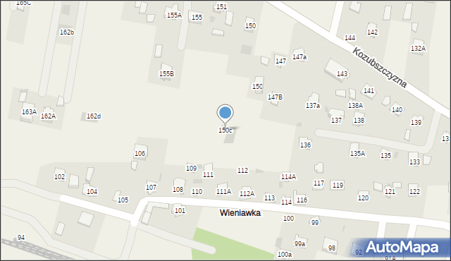 Kozubszczyzna, Kozubszczyzna, 150c, mapa Kozubszczyzna