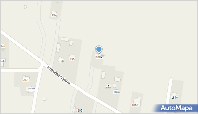 Kozubszczyzna, Kozubszczyzna, 188a, mapa Kozubszczyzna