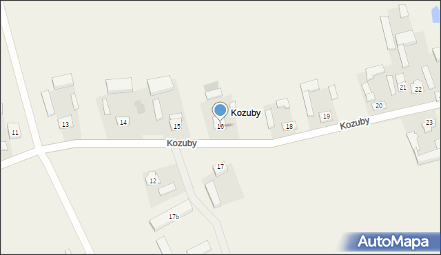 Kozuby, Kozuby, 16, mapa Kozuby