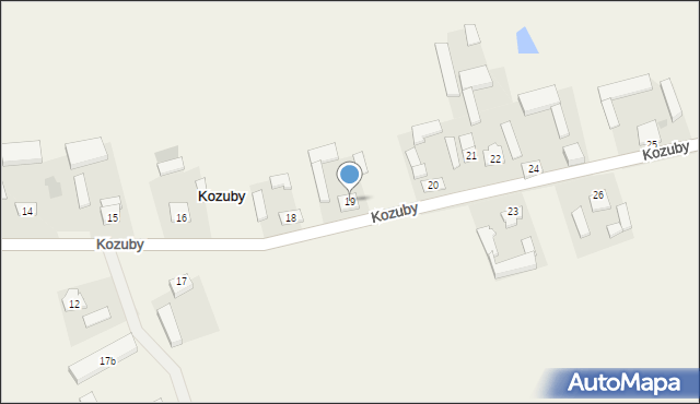 Kozuby, Kozuby, 19, mapa Kozuby