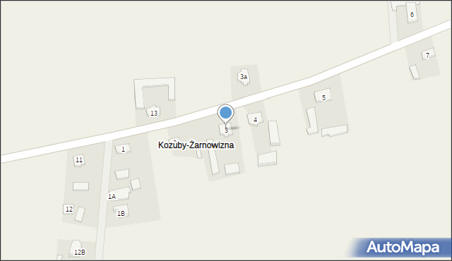 Kozuby, Kozuby, 3, mapa Kozuby