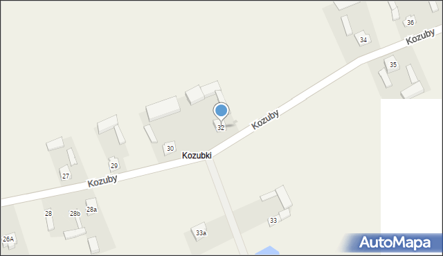 Kozuby, Kozuby, 32, mapa Kozuby