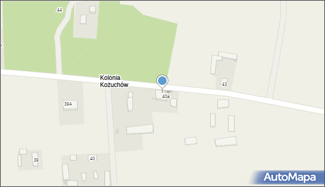 Kożuchów, Kożuchów, 41a, mapa Kożuchów