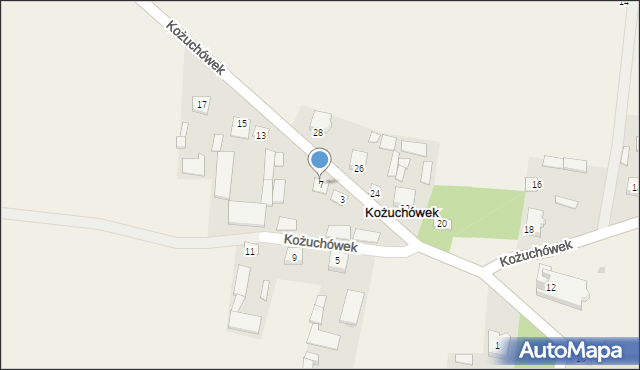 Kożuchówek, Kożuchówek, 7, mapa Kożuchówek