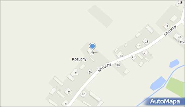 Kożuchy, Kożuchy, 19, mapa Kożuchy