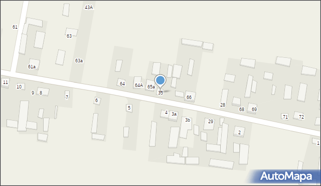 Kożuszki, Kożuszki, 35, mapa Kożuszki