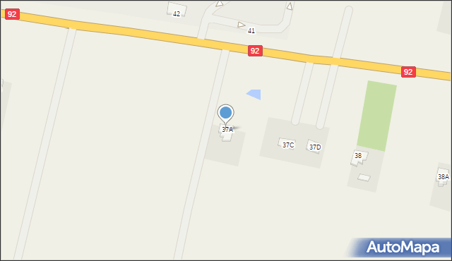 Kożuszki-Parcel, Kożuszki-Parcel, 37A, mapa Kożuszki-Parcel