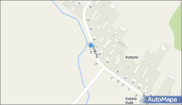 Kożyno, Kożyno, 31, mapa Kożyno