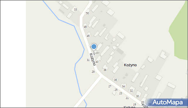 Kożyno, Kożyno, 42, mapa Kożyno