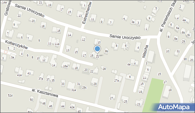 Kraków, Kotlarczyków Jana i Józefa, 21, mapa Krakowa