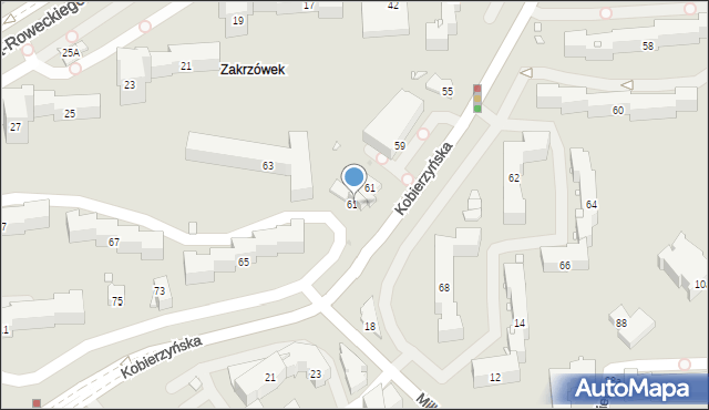 Kraków, Kobierzyńska, 61a, mapa Krakowa