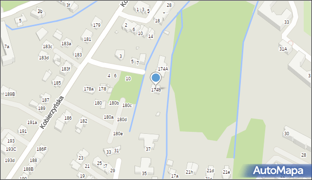 Kraków, Kobierzyńska, 174b, mapa Krakowa