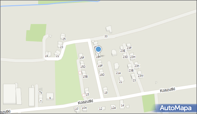 Kraków, Koszutki, 19h, mapa Krakowa