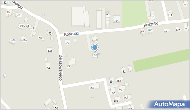 Kraków, Koszutki, 2d, mapa Krakowa