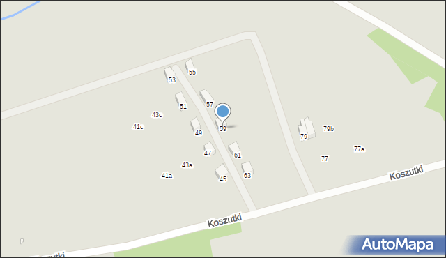 Kraków, Koszutki, 59, mapa Krakowa