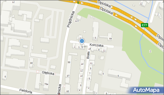 Kraków, Korczaka Janusza, 5, mapa Krakowa