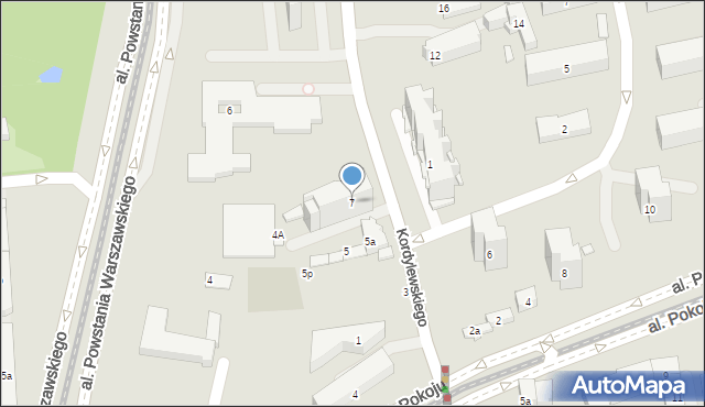 Kraków, Kordylewskiego Kazimierza, 7, mapa Krakowa