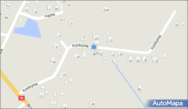 Kraków, Kontryma Bolesława, 18, mapa Krakowa