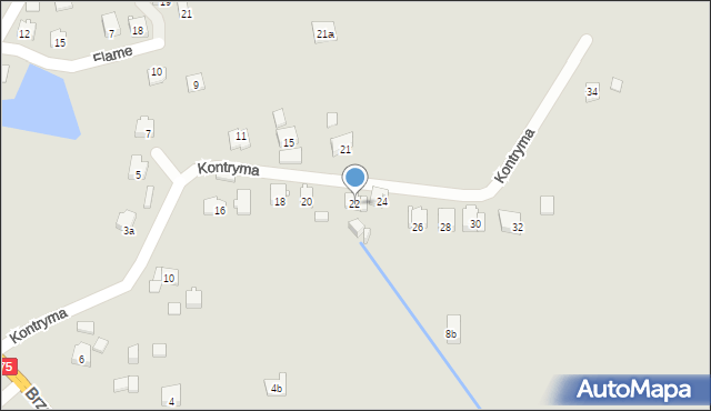 Kraków, Kontryma Bolesława, 22, mapa Krakowa