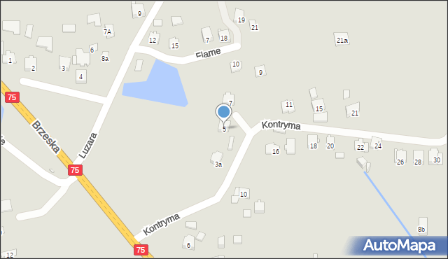 Kraków, Kontryma Bolesława, 5, mapa Krakowa