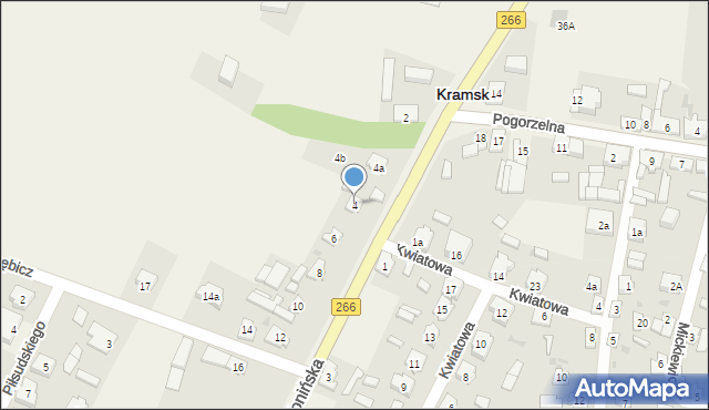 Kramsk, Konińska, 4, mapa Kramsk