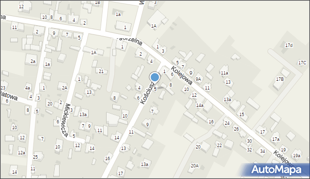 Kramsk, Kościuszki Tadeusza, gen., 5, mapa Kramsk