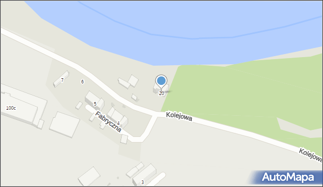 Krapkowice, Kolejowa, 20, mapa Krapkowice