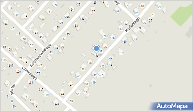 Krapkowice, Korfantego Wojciecha, 34, mapa Krapkowice
