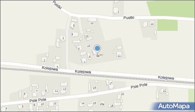 Krasiejów, Kolejowa, 9a, mapa Krasiejów