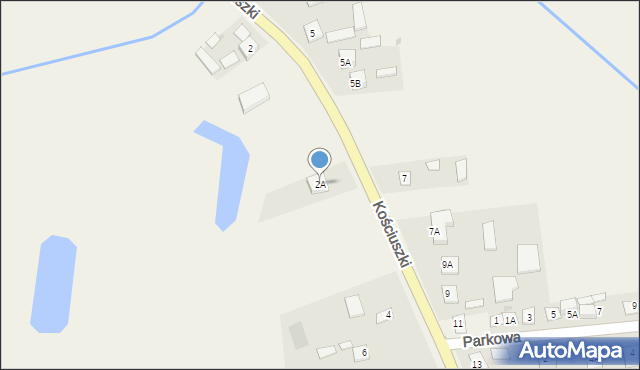 Kraśniczyn, Kościuszki Tadeusza, gen., 2A, mapa Kraśniczyn
