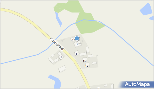 Kraśniczyn, Kościuszki Tadeusza, gen., 3, mapa Kraśniczyn