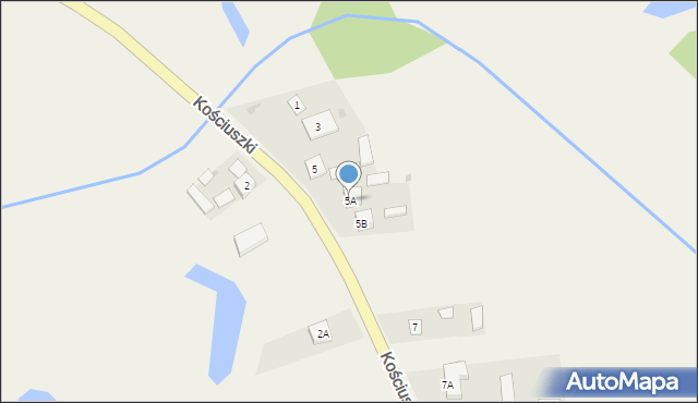 Kraśniczyn, Kościuszki Tadeusza, gen., 5A, mapa Kraśniczyn