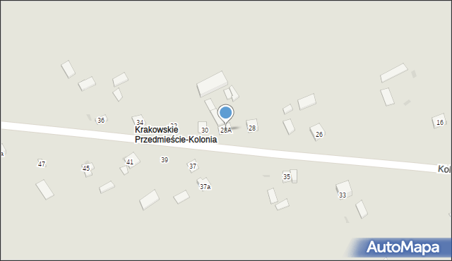 Krasnystaw, Kolonia Krakowskie Przedmieście, 28A, mapa Krasnystaw