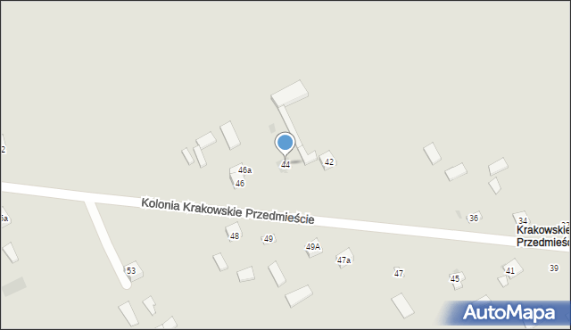 Krasnystaw, Kolonia Krakowskie Przedmieście, 44, mapa Krasnystaw
