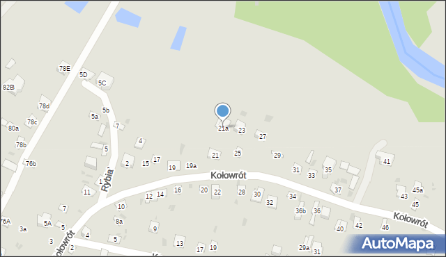 Krasnystaw, Kołowrót, 21a, mapa Krasnystaw