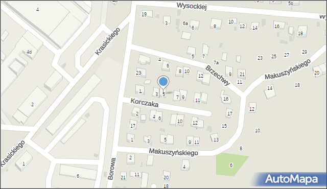 Krasnystaw, Korczaka Janusza, 5, mapa Krasnystaw