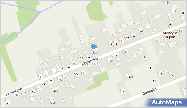 Kroczyce, Kopernika Mikołaja, 27, mapa Kroczyce