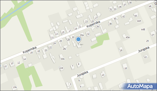 Kroczyce, Kopernika Mikołaja, 30b, mapa Kroczyce