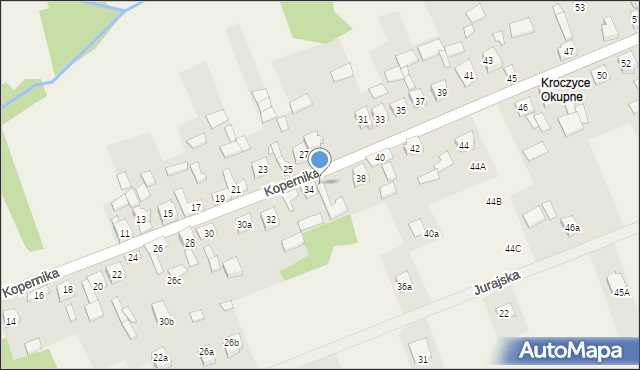 Kroczyce, Kopernika Mikołaja, 36, mapa Kroczyce