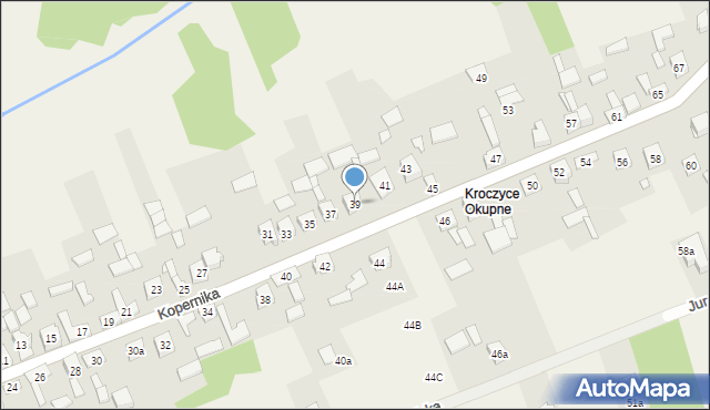 Kroczyce, Kopernika Mikołaja, 39, mapa Kroczyce