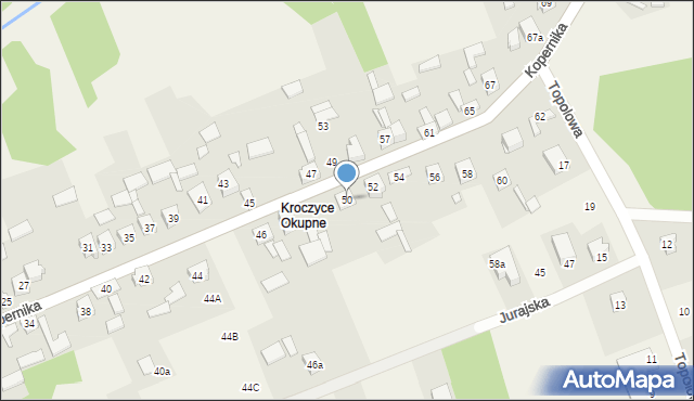 Kroczyce, Kopernika Mikołaja, 50, mapa Kroczyce