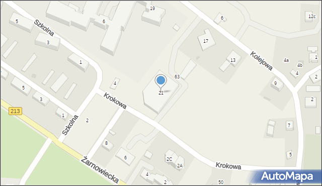Krokowa, Kolejowa, 21, mapa Krokowa