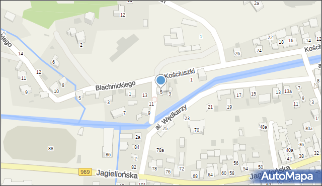 Krościenko nad Dunajcem, Kościuszki Tadeusza, gen., 5, mapa Krościenko nad Dunajcem