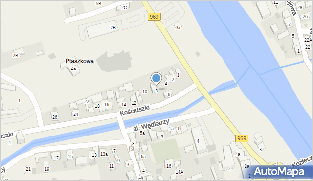 Krościenko nad Dunajcem, Kościuszki Tadeusza, gen., 8, mapa Krościenko nad Dunajcem