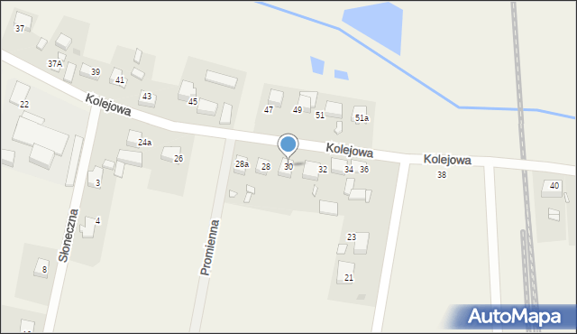 Krośnice, Kolejowa, 30, mapa Krośnice