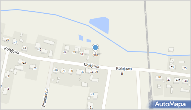 Krośnice, Kolejowa, 51a, mapa Krośnice