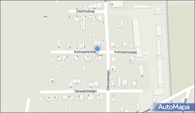 Krośniewice, Konopnickiej Marii, 2, mapa Krośniewice