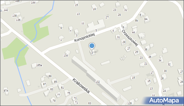 Krosno, Konopnickiej Marii, 2, mapa Krosna