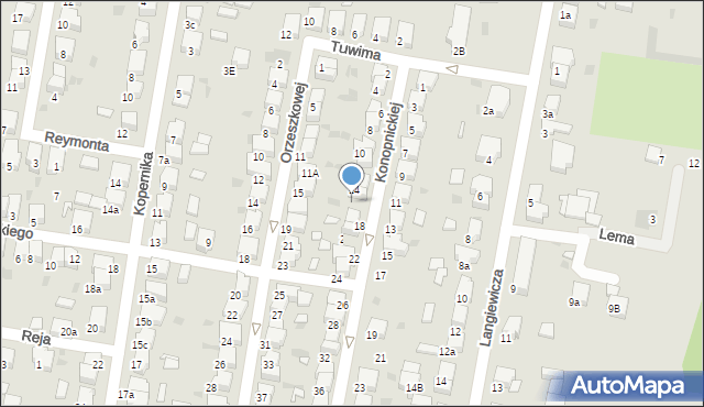 Krotoszyn, Konopnickiej Marii, 16, mapa Krotoszyna