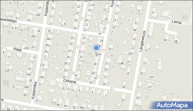 Krotoszyn, Konopnickiej Marii, 32, mapa Krotoszyna